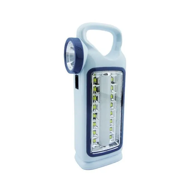 Lámpara LED portátil con linterna lateral